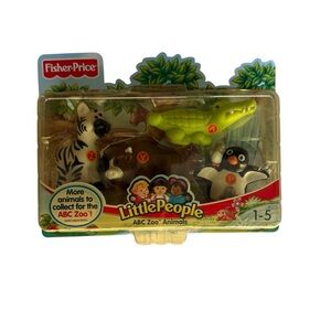 Fisher-Price Little People ABC Zoo Animals Set Mattel NIB Vintage #H4208